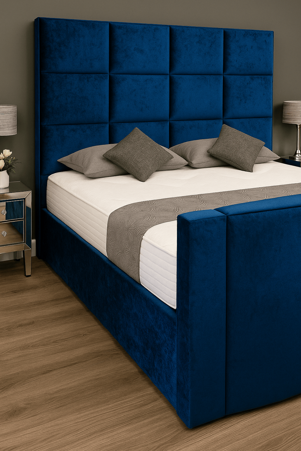 Eton TV Bed – detail view | Custom Bed Co