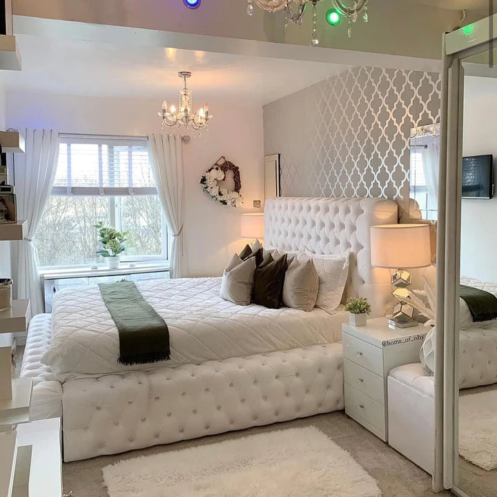 Cama abotonada de lujo Mayfair