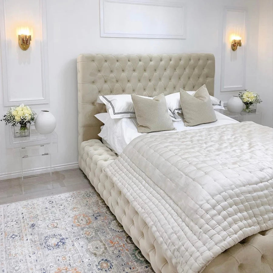Cama abotonada de lujo Mayfair