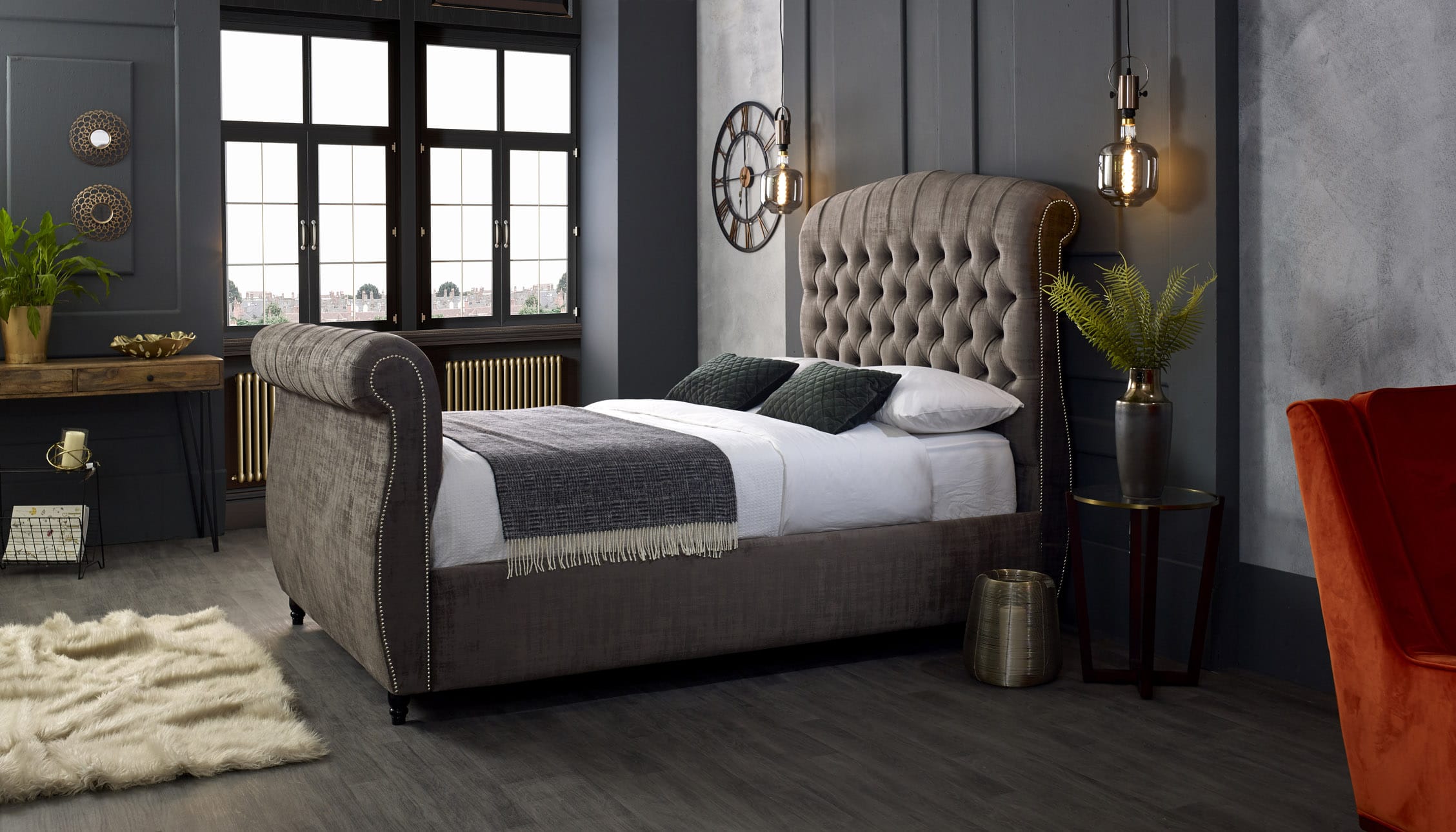 Boutique Luxury Bed – detail view | Custom Bed Co