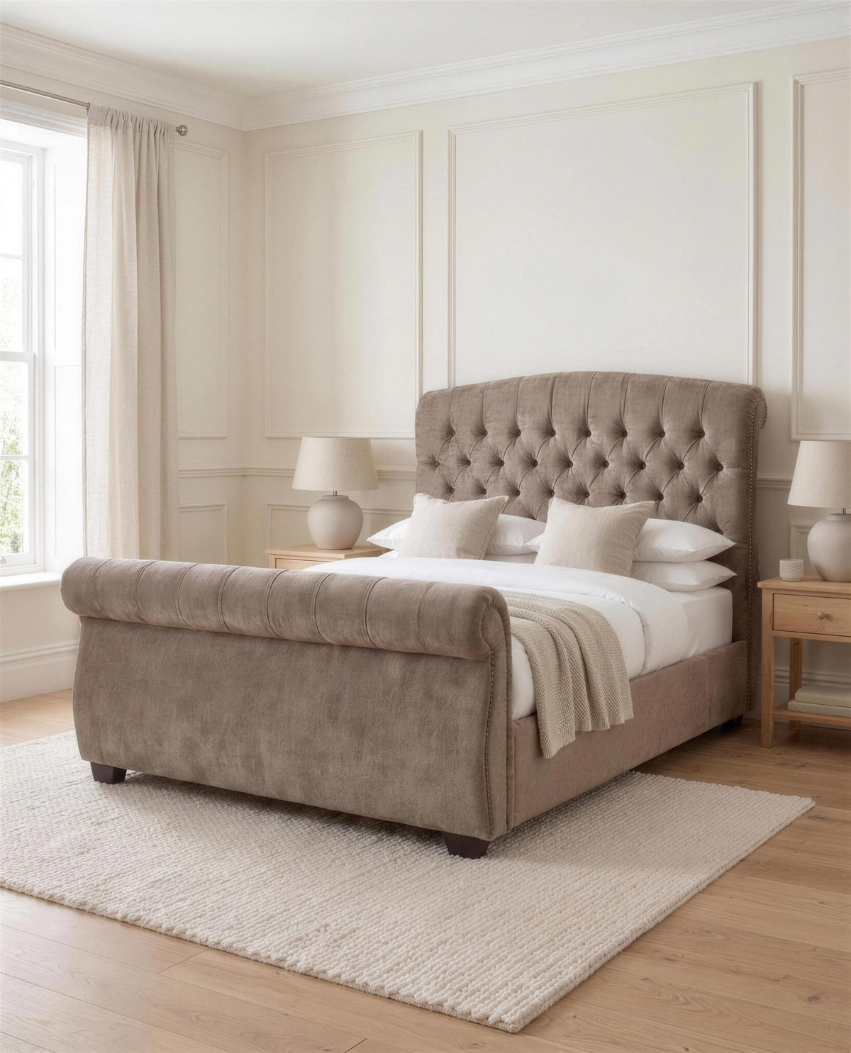 Boutique Luxury Bed – detail view | Custom Bed Co
