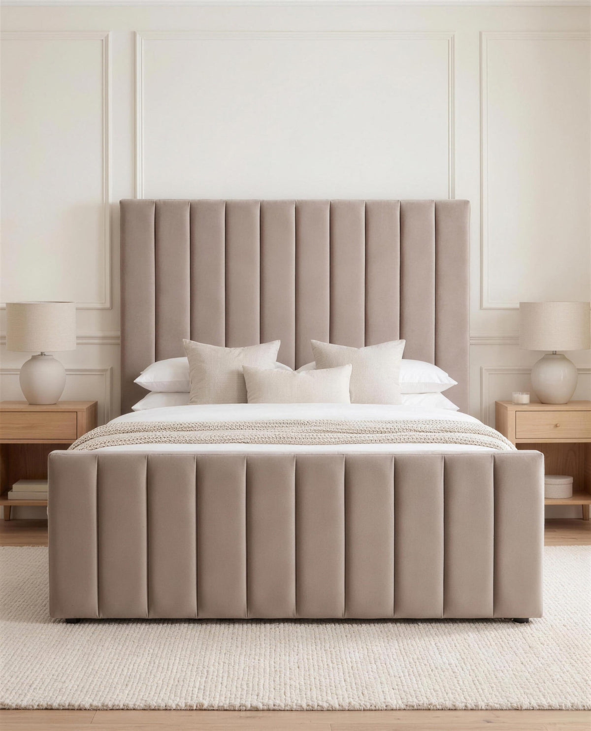 Conniston Bumper Luxury Bed, straight-on front view