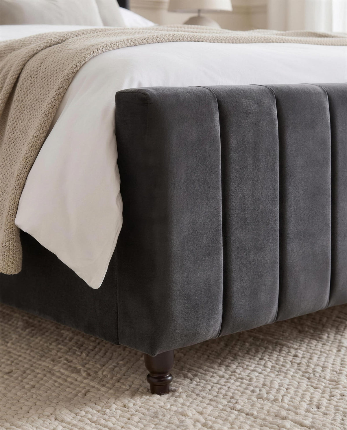 Midnight Oasis Luxury Bed, close-up of the upholstery detail