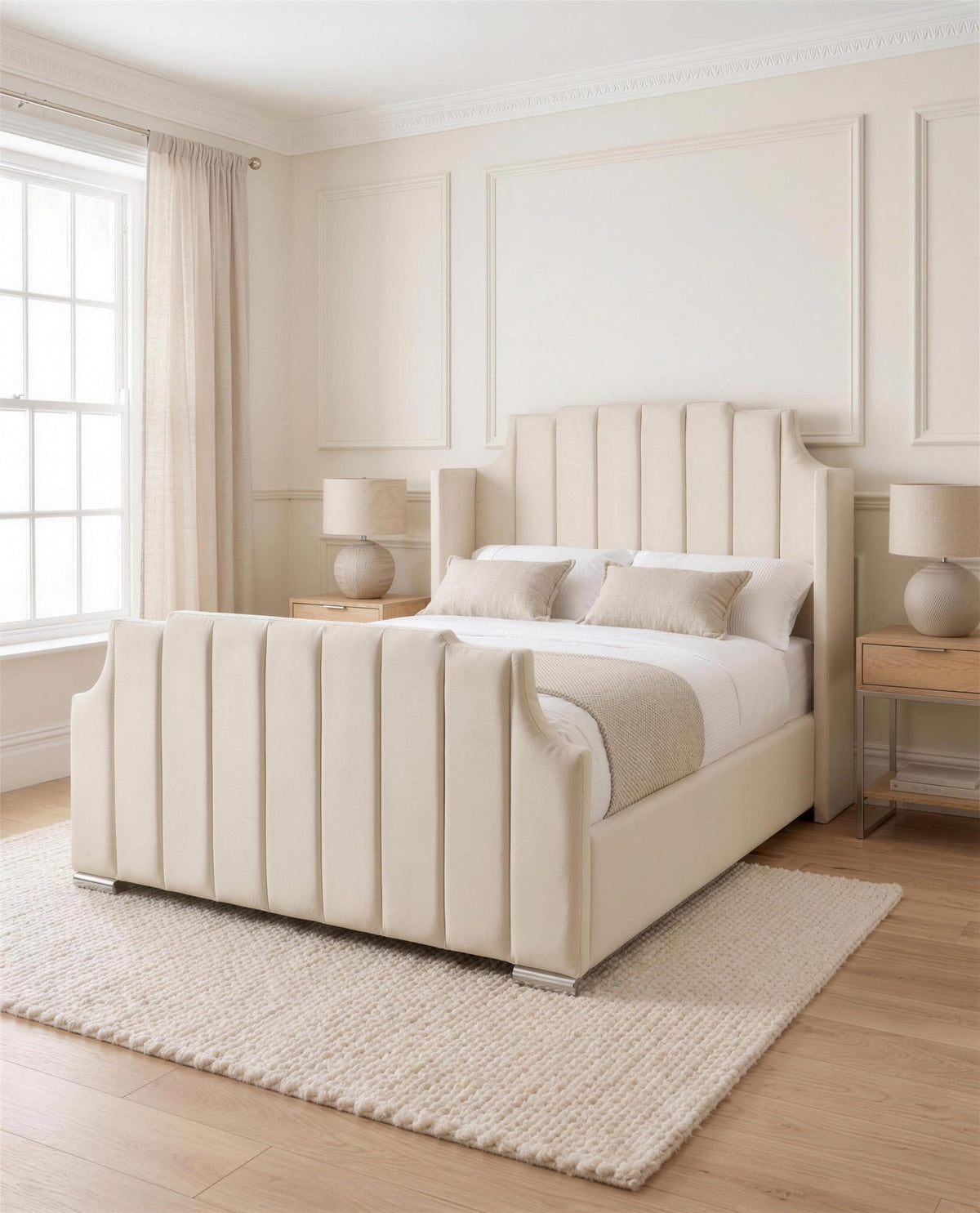 Moscow Wing Luxury Bed – detail view | Custom Bed Co