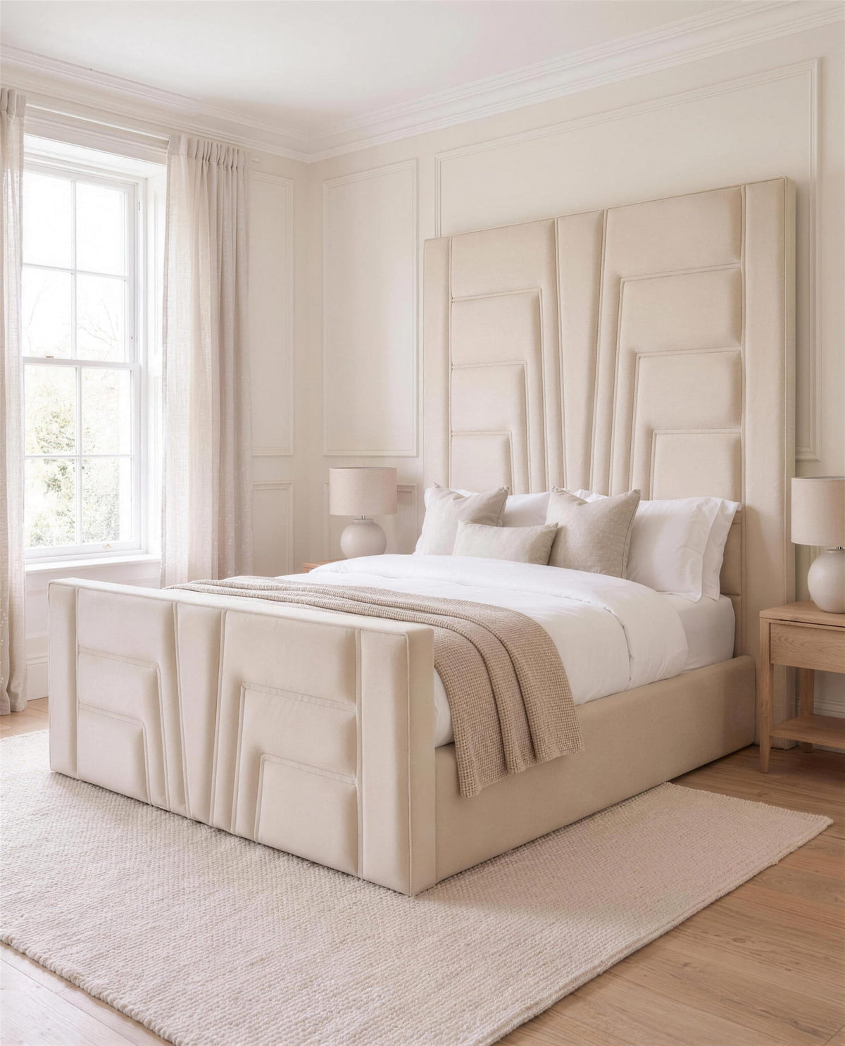 Tesfaye Luxury Bed, angled side view