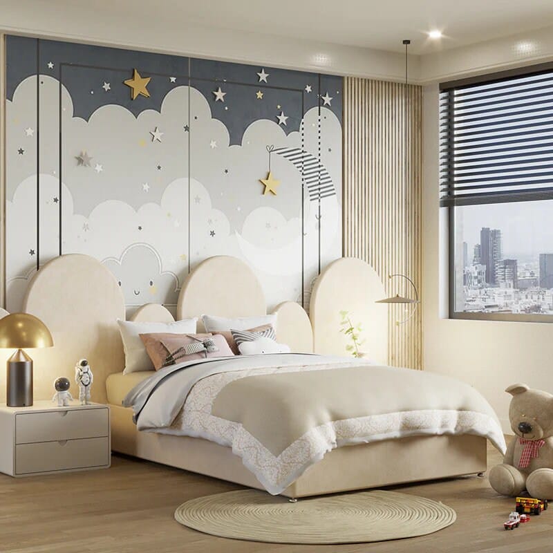 Circus Kids Bed – detail view | Custom Bed Co