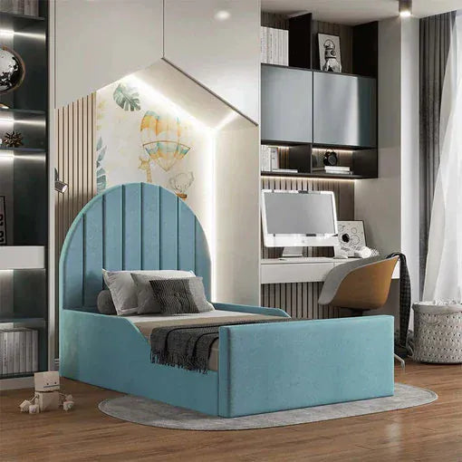 Serene Curved Kids Bed – detail view | Custom Bed Co