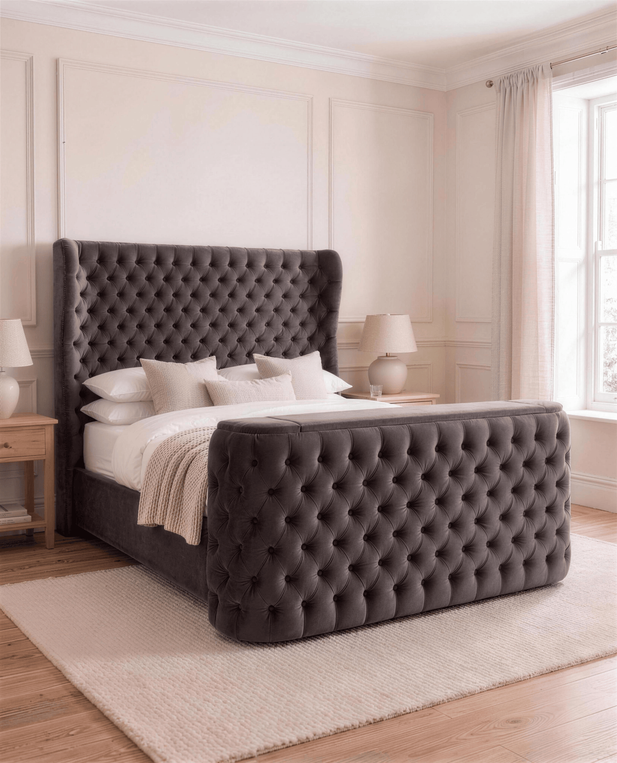 Aiyla TV Bed – detail view | Custom Bed Co