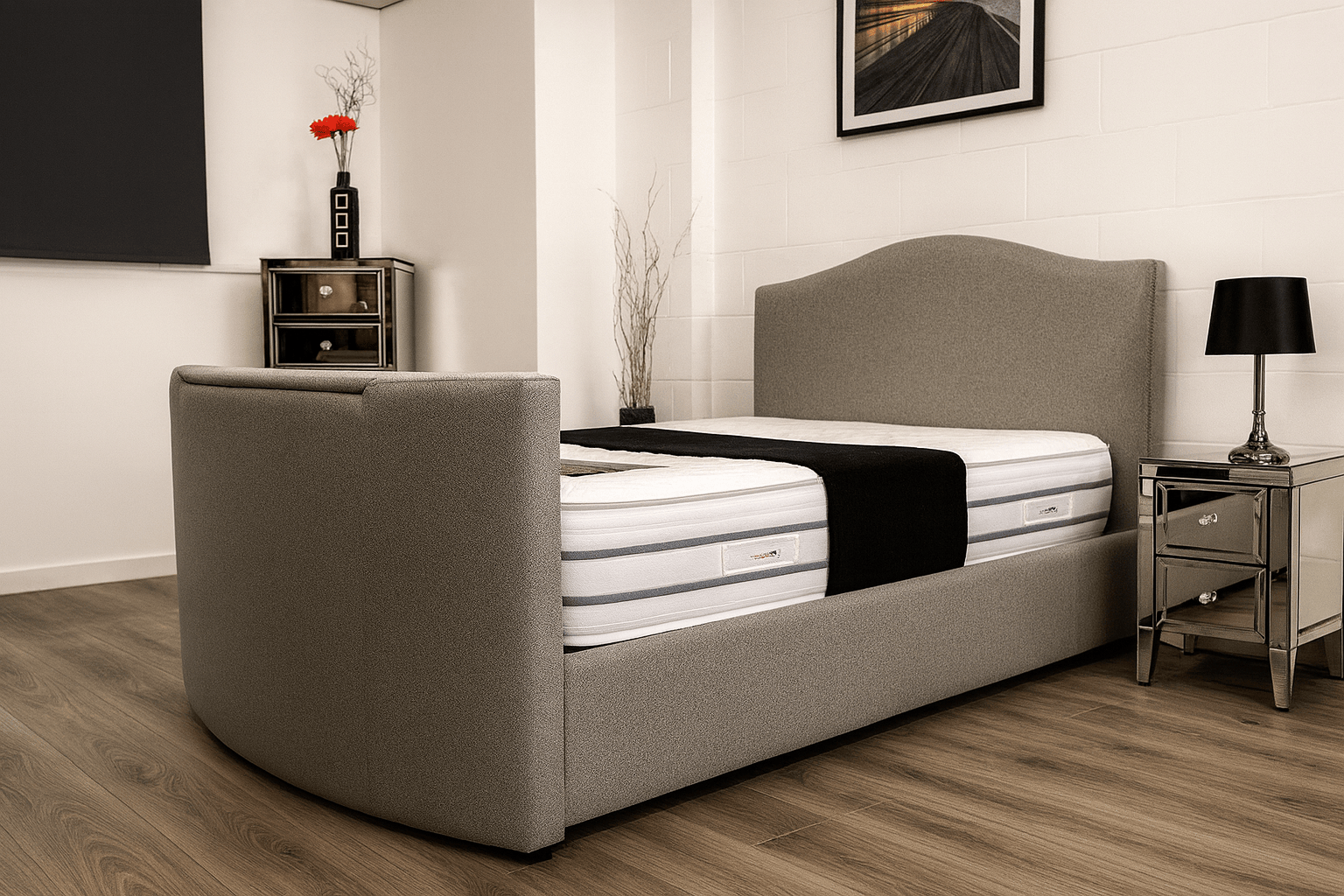 Dundee TV Bed – Custom Luxury Bed | Custom Bed Co