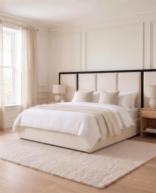 Abel Luxury Bed, angled side view