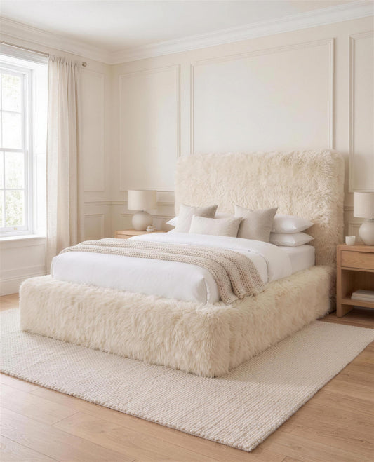 Arctic Luxury Bed, angled side view