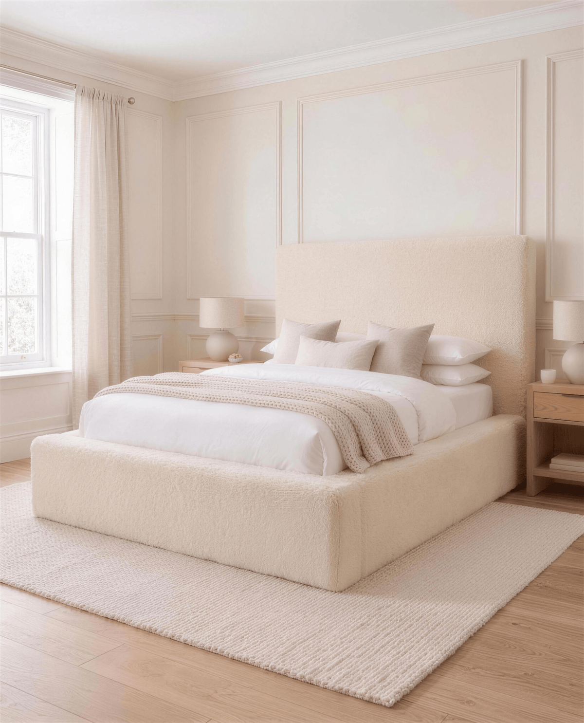 Arctic Luxury Bed, angled side view
