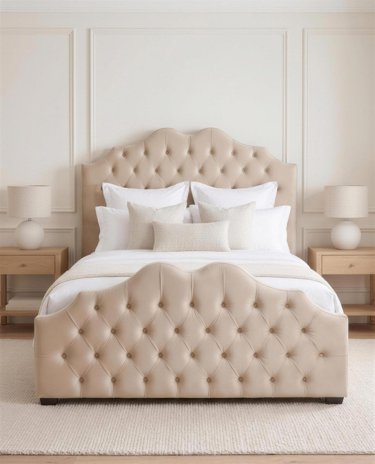 Majestic Luxury Bed, straight-on front view