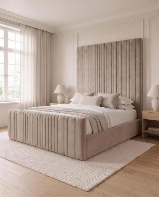 Miami Luxury Bed, angled side view
