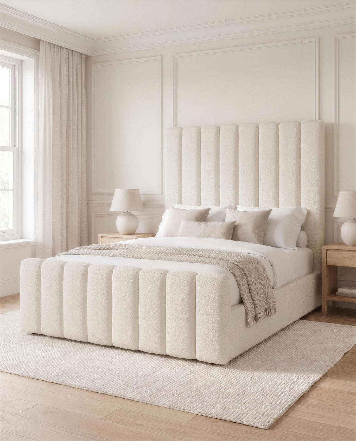 Nori Paneled Bed Luxury Bed – detail view | Custom Bed Co