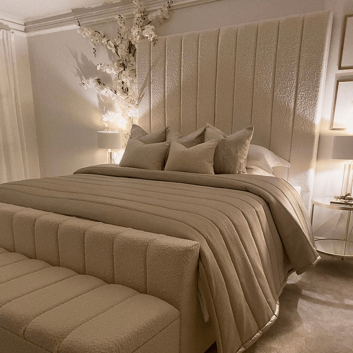 Nori Paneled Bed Luxury Bed – detail view | Custom Bed Co