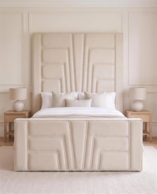 Tesfaye Luxury Bed, straight-on front view