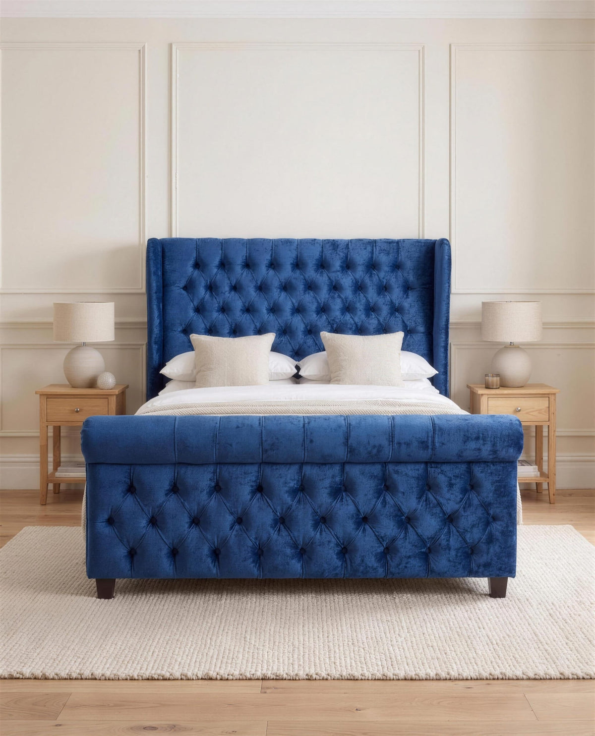 Vienna Luxury Bed, straight-on front view