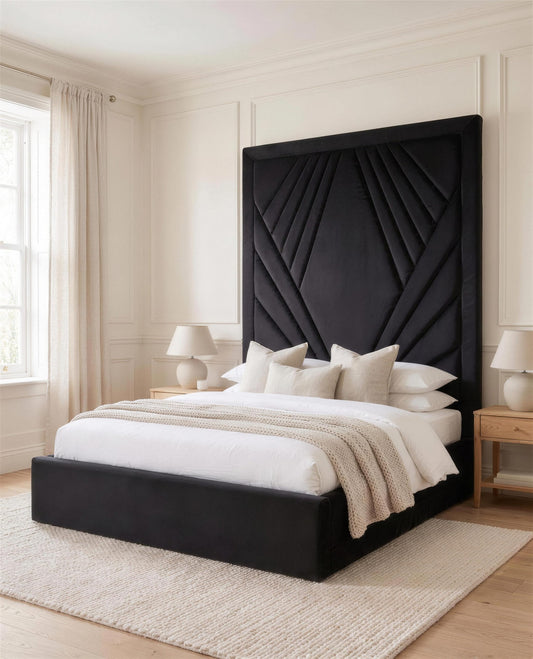 Florence Luxury Bed, angled side view