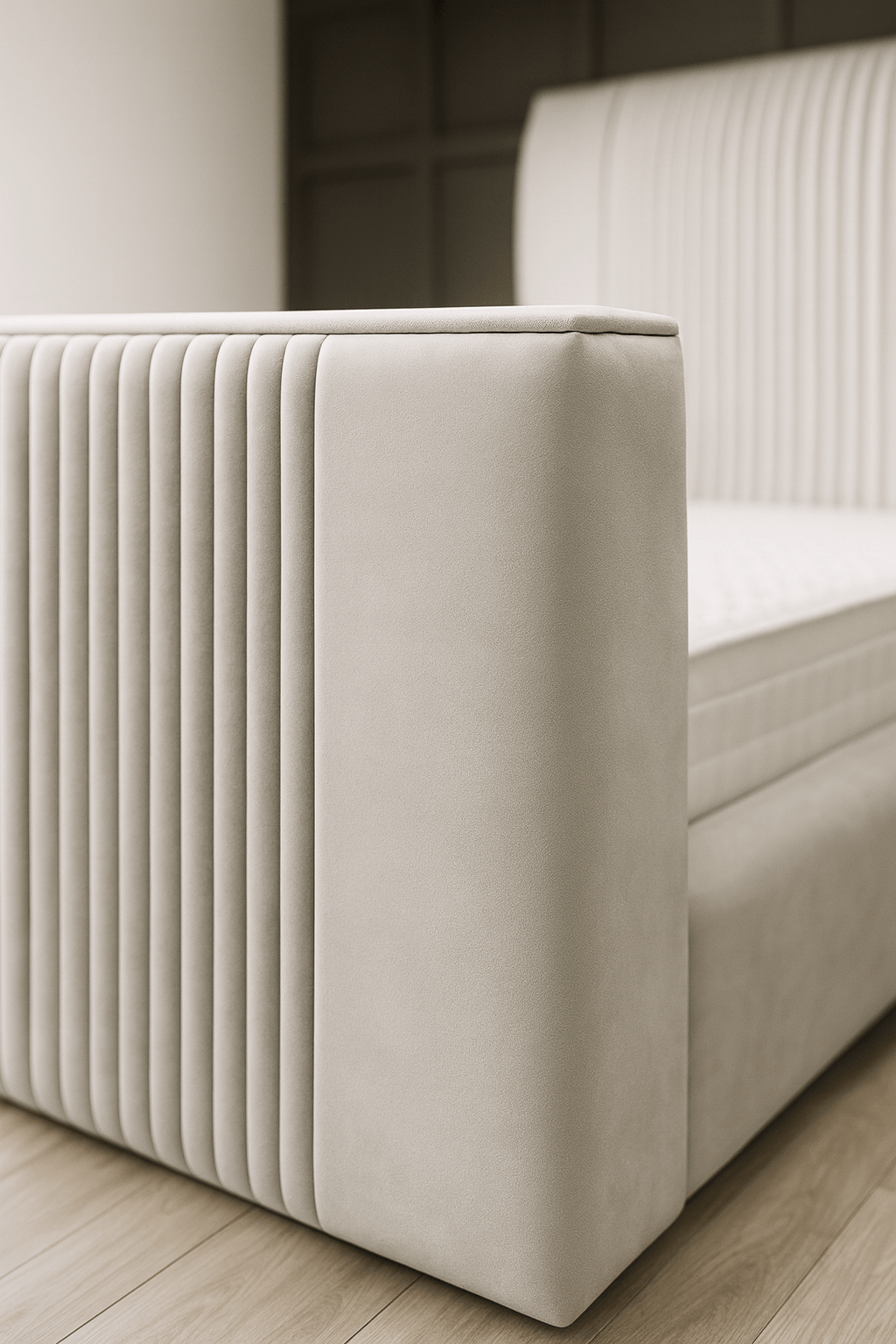 Chicago TV Bed – detail view | Custom Bed Co