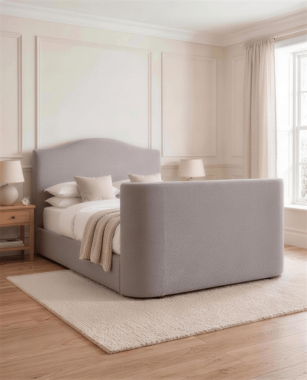 Dundee TV Bed – detail view | Custom Bed Co