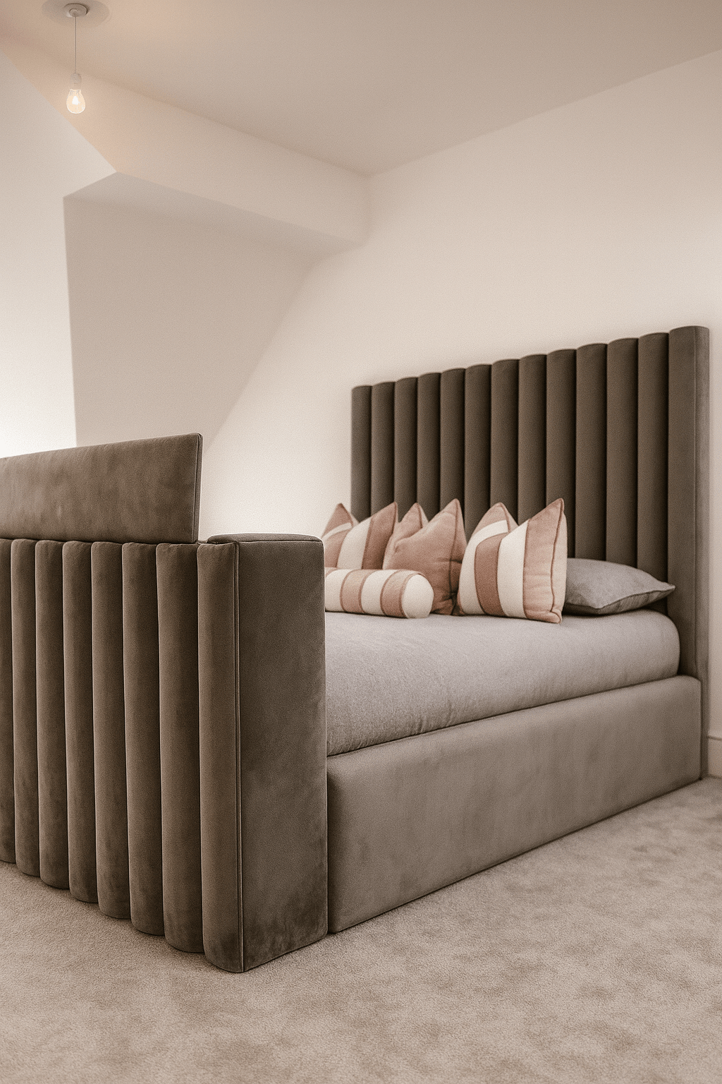Parker TV Bed – Custom Luxury Bed | Custom Bed Co