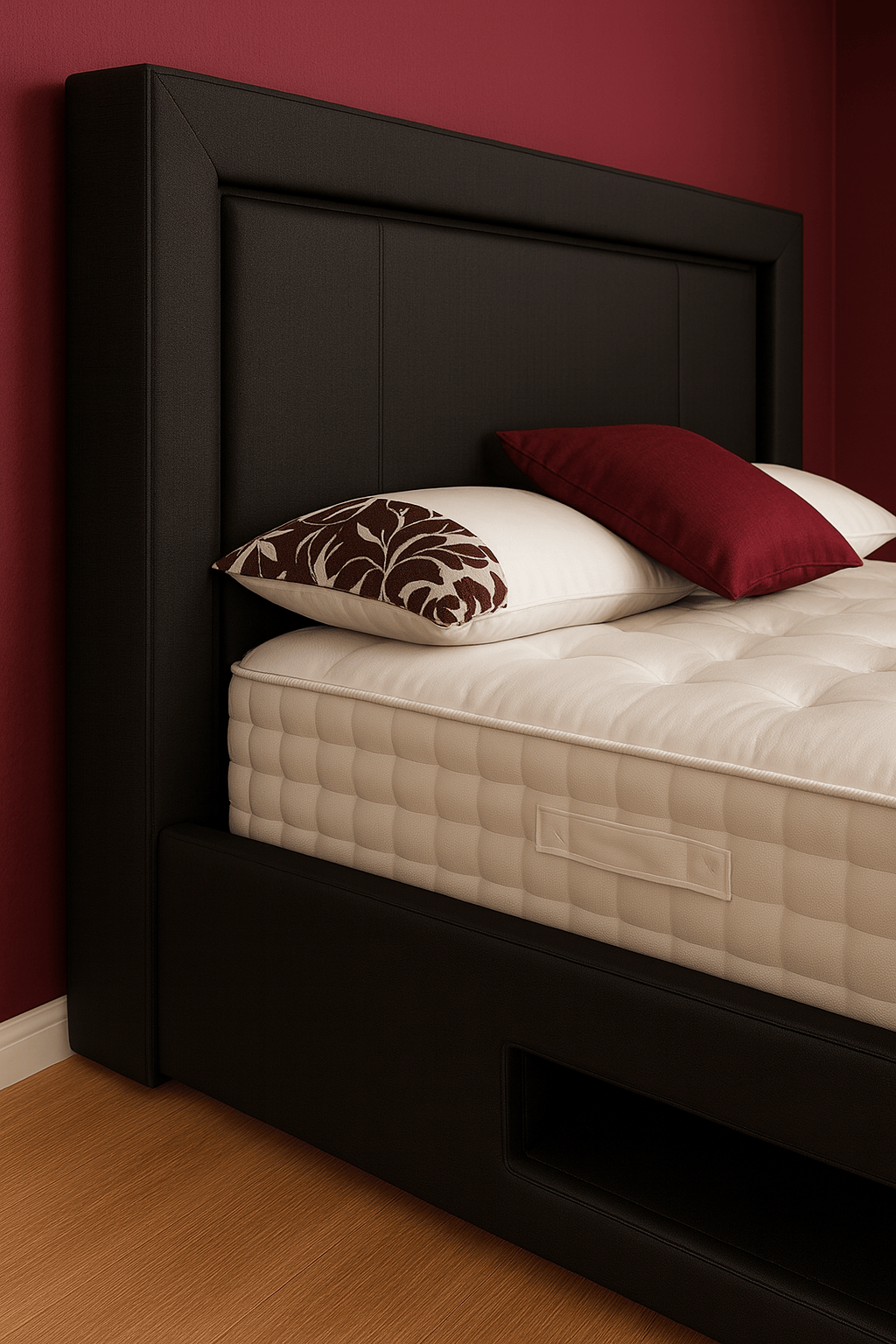 Windsor TV Bed – detail view | Custom Bed Co